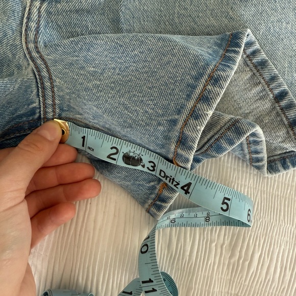 NWT Abercrombie & Fitch Blue Jean A-Line Mid rise Short - Picture 8 of 10